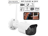 7links Outdoor-WLAN-IP-Überwachungskamera mit Full HD, Nachtsicht, App, IP44; HD-Micro-IP-Überwachungskameras mit Nachtsicht und App HD-Micro-IP-Überwachungskameras mit Nachtsicht und App 