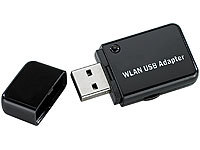 7links Mini-USB-WLAN-Stick "WS-300XS", 300 Mbit n-Draft, WPS-Button; Dualband-WLAN-Repeater 