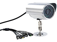 7links Outdoor IP-Kamera "IPC-760HD" mit QR-Connect / HD / WLAN (refurbished); WLAN-Repeater 