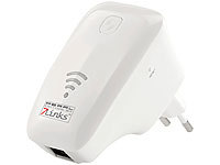 7links WLAN-Repeater WLR.360-wps mit AccessPoint, WPS und 300 Mbit/s; Dualband-WLAN-Repeater 