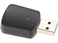 7links Mini-WLAN-Stick WS-1200.ac mit bis zu 1200 Mbit/s (802.11ac), USB 3.0; WLAN-Repeater 