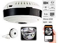 7links IP-Panorama-Überwachungskamera für 360°-Rundumsicht & Nachtsicht, 960p