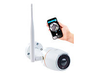 7links 360°-Panorama-IP-Außen-Überwachungskamera, WLAN, Nachtsicht, App, IP66; WLAN-IP-Überwachungskameras mit Objekt-Tracking & App 