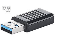 7links Mini-WLAN-Stick WS-1202.ac mit bis zu 1.200 Mbit/s (802.11ac), USB 3.0; WLAN-Repeater 