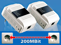 7links 2er Starter Set 200Mbps Powerline Netzwerkadapter