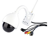 7links Speed-Dome Outdoor-IP-Kamera mit HD-Auflösung (Versandrückläufer); Hochauflösende Pan-Tilt-WLAN-Überwachungskameras mit Solarpanel 