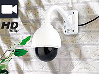 7links Speed-Dome Outdoor-IP-Kamera mit HD-Auflösung (Versandrückläufer); HD-Micro-IP-Überwachungskameras mit Nachtsicht und App 
