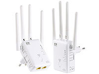 7links 2er-Set Dualband-WLAN-Repeater WLR-1221.ac, AccessPoint & Router; WLAN-Repeater WLAN-Repeater 
