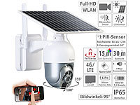 7links LTE-Pan-Tilt-Überwachungskamera, Full HD, Akku, Solarpanel, App, IP65; WLAN-IP-Nachtsicht-Überwachungskameras, dreh- und schwenkbar, für Echo Show, WLAN-IP-Überwachungskameras für Echo Show, mit Nachtsicht 