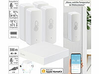 7links HomeKit-Set: ZigBee-Gateway + 4x Temperatur & Luftfeuchtigkeits-Sensor
