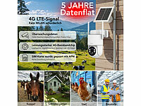 ; 4G/LTE-Akku-Außenkamera mit eSIM, 2K-Auflösung, Pan-Tilt-Funktion & Solarpanel 4G/LTE-Akku-Außenkamera mit eSIM, 2K-Auflösung, Pan-Tilt-Funktion & Solarpanel 4G/LTE-Akku-Außenkamera mit eSIM, 2K-Auflösung, Pan-Tilt-Funktion & Solarpanel 