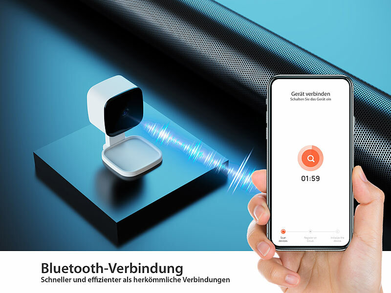 ; HD-Micro-IP-Überwachungskameras mit Nachtsicht und App 