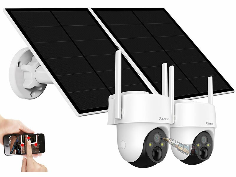 ; Hochauflösende Pan-Tilt-WLAN-Überwachungskameras mit Solarpanel Hochauflösende Pan-Tilt-WLAN-Überwachungskameras mit Solarpanel Hochauflösende Pan-Tilt-WLAN-Überwachungskameras mit Solarpanel 