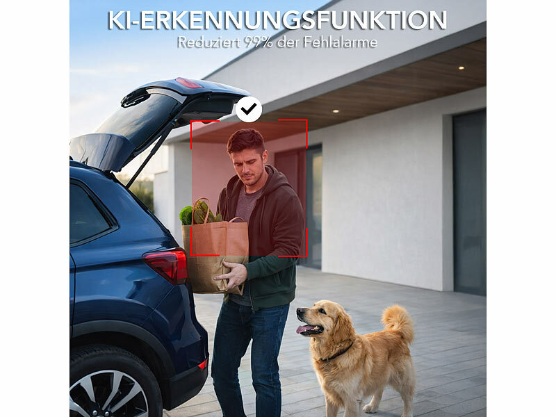 ; Outdoor-WLAN-IP-Überwachungskamera mit 2K, Farb-Nachtsicht, Dualband-WLAN Outdoor-WLAN-IP-Überwachungskamera mit 2K, Farb-Nachtsicht, Dualband-WLAN Outdoor-WLAN-IP-Überwachungskamera mit 2K, Farb-Nachtsicht, Dualband-WLAN 