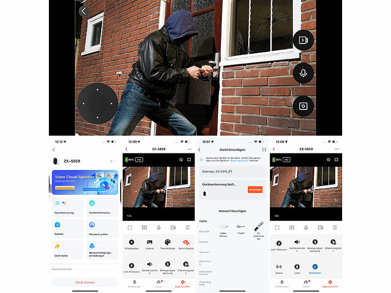; Outdoor-WLAN-IP-Überwachungskamera mit 2K, Farb-Nachtsicht, Dualband-WLAN Outdoor-WLAN-IP-Überwachungskamera mit 2K, Farb-Nachtsicht, Dualband-WLAN Outdoor-WLAN-IP-Überwachungskamera mit 2K, Farb-Nachtsicht, Dualband-WLAN 