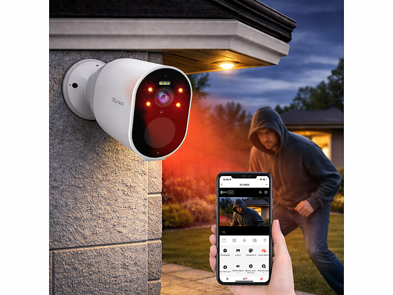 ; Outdoor-WLAN-IP-Überwachungskamera mit 2K, Farb-Nachtsicht, Dualband-WLAN Outdoor-WLAN-IP-Überwachungskamera mit 2K, Farb-Nachtsicht, Dualband-WLAN Outdoor-WLAN-IP-Überwachungskamera mit 2K, Farb-Nachtsicht, Dualband-WLAN 