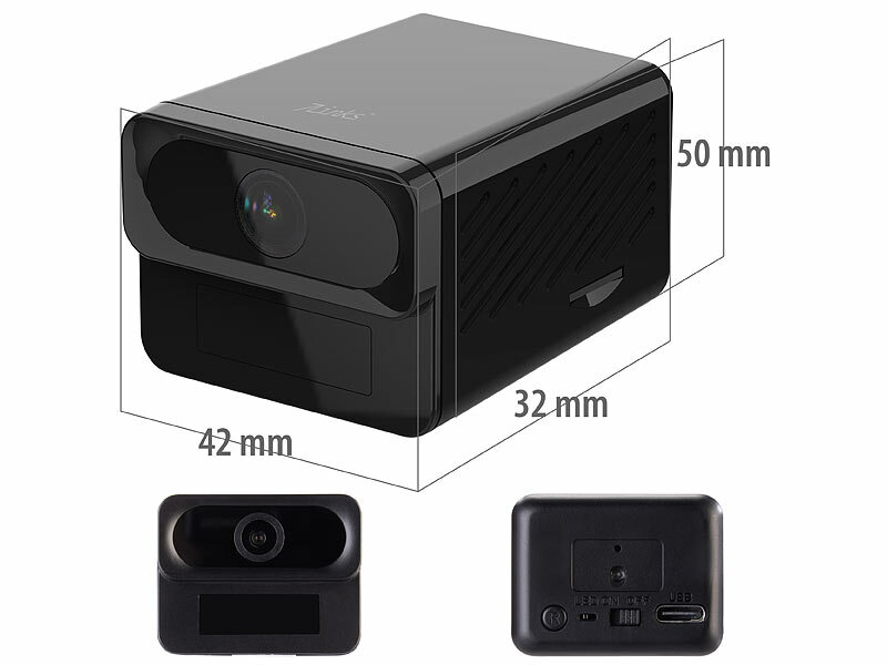 ; HD-Micro-IP-Überwachungskameras mit Nachtsicht und App