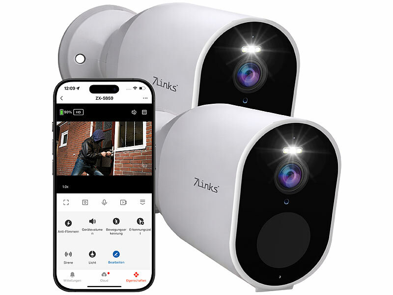 ; Outdoor-WLAN-IP-Überwachungskamera mit 2K, Farb-Nachtsicht, Dualband-WLAN Outdoor-WLAN-IP-Überwachungskamera mit 2K, Farb-Nachtsicht, Dualband-WLAN Outdoor-WLAN-IP-Überwachungskamera mit 2K, Farb-Nachtsicht, Dualband-WLAN 